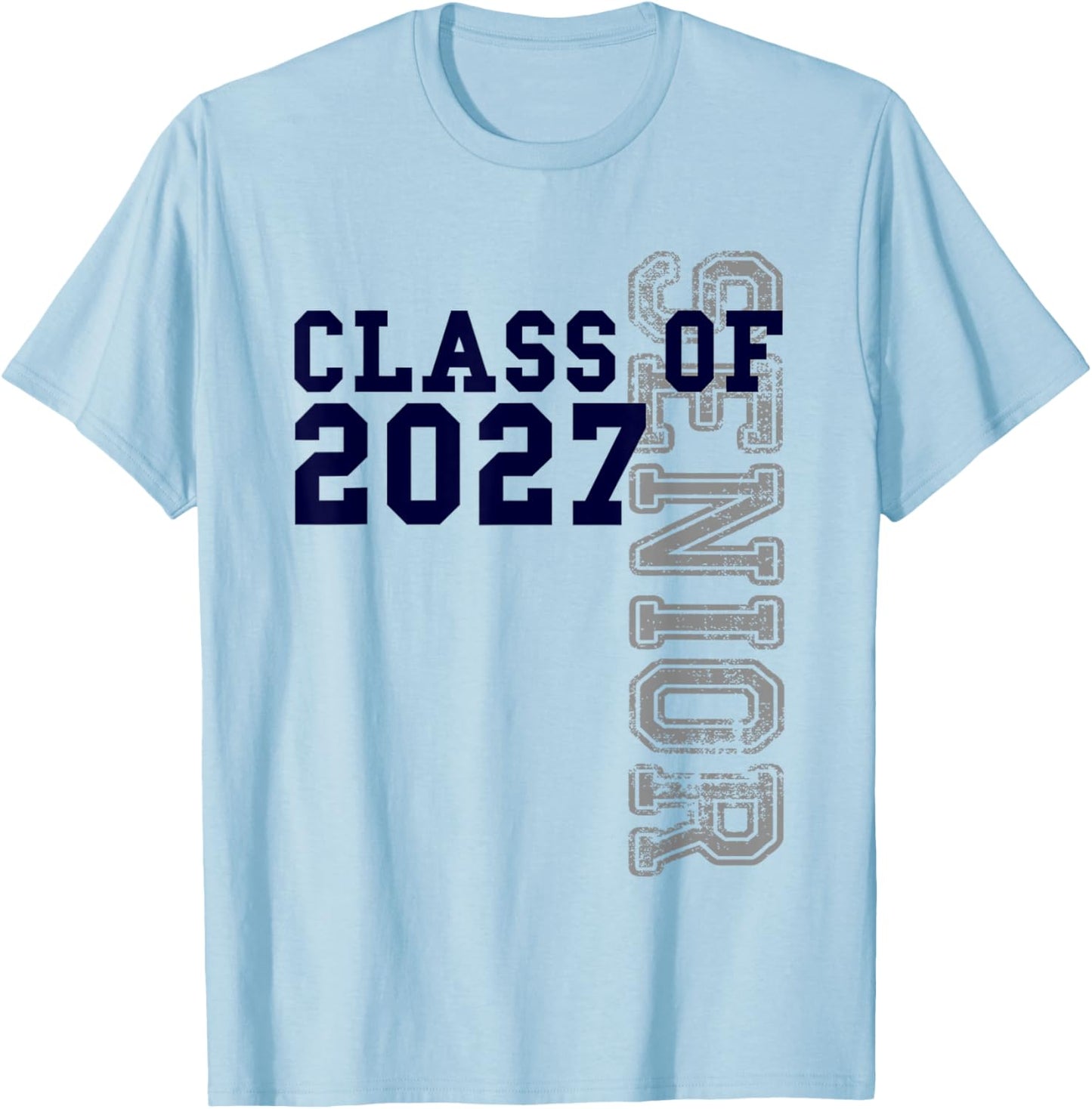 Senior Class of 2027 - Graduation Year High School & College T-Shirt - T-Shirt | Light Blue