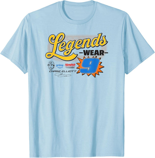 Legends Wear 9 Hendrick Motorsports Licensed T-Shirt - T-Shirt | Light Blue