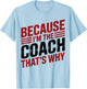 Coach The Man The Myth The Legend Best Coach T-Shirt - T-Shirt | Light Blue
