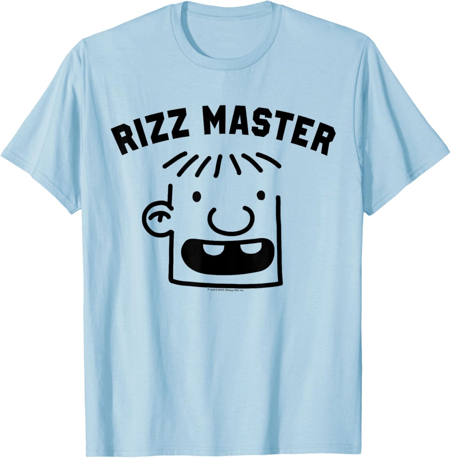 Diary of a Wimpy Kid Rizz Master Rowley T-Shirt - T-Shirt | Light Blue