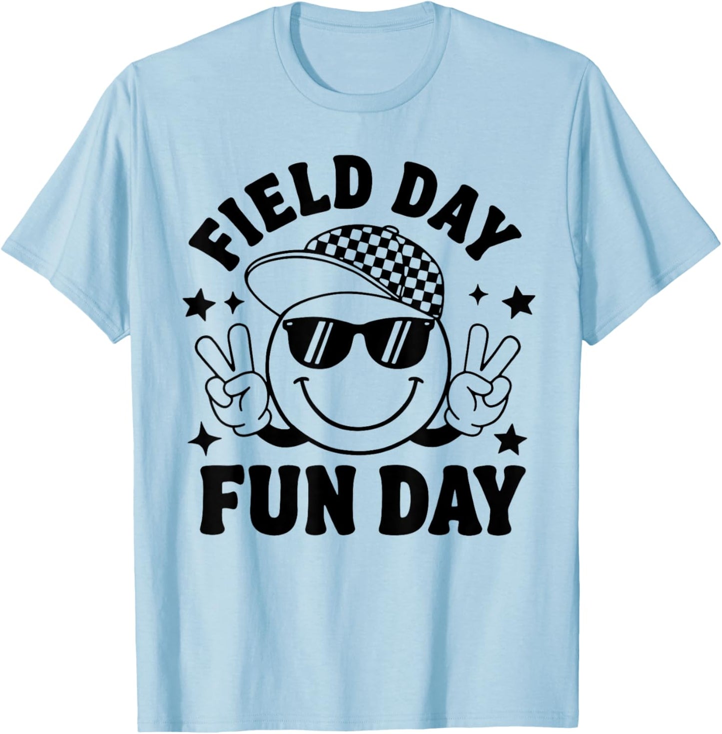 Field Day Fun Day Let The Games Begin Field Trip Boys Girls T-Shirt - T-Shirt | Light Blue