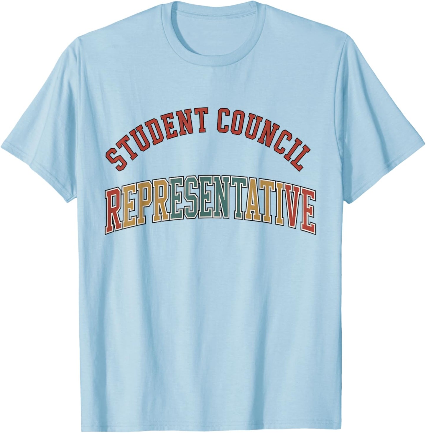 Student Council Representative Teacher Student Council Vibes T-Shirt - T-Shirt | Light Blue