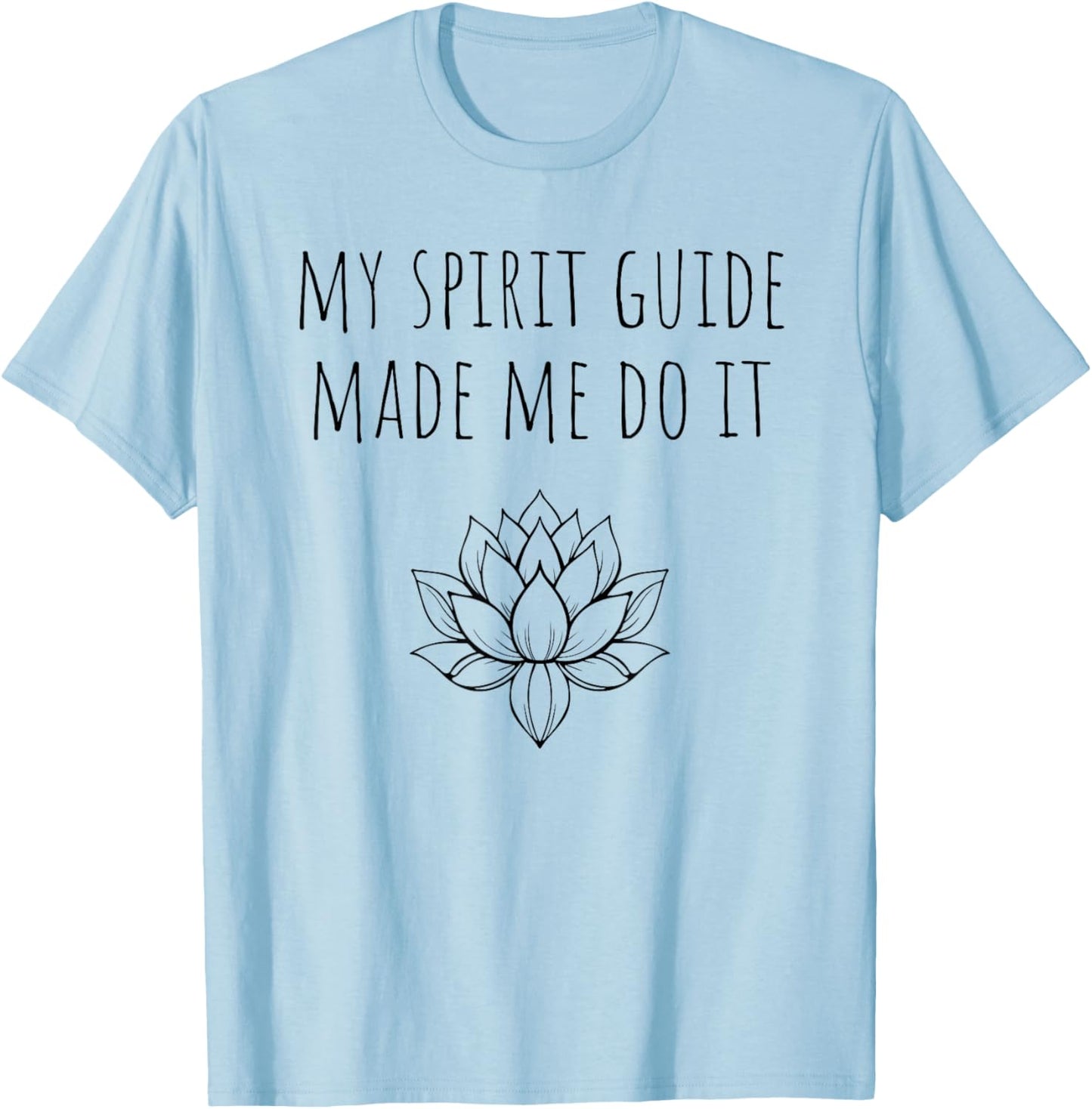 Reiki Lotus Spirit Guide T-Shirt - T-Shirt | Light Blue