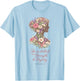 Flower Christian Woman Proverbs 31 25 Botanical Floral Faith T-Shirt - T-Shirt | Light Blue