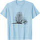 Vintage Walrus Drawing Art Design T-Shirt - T-Shirt | Light Blue
