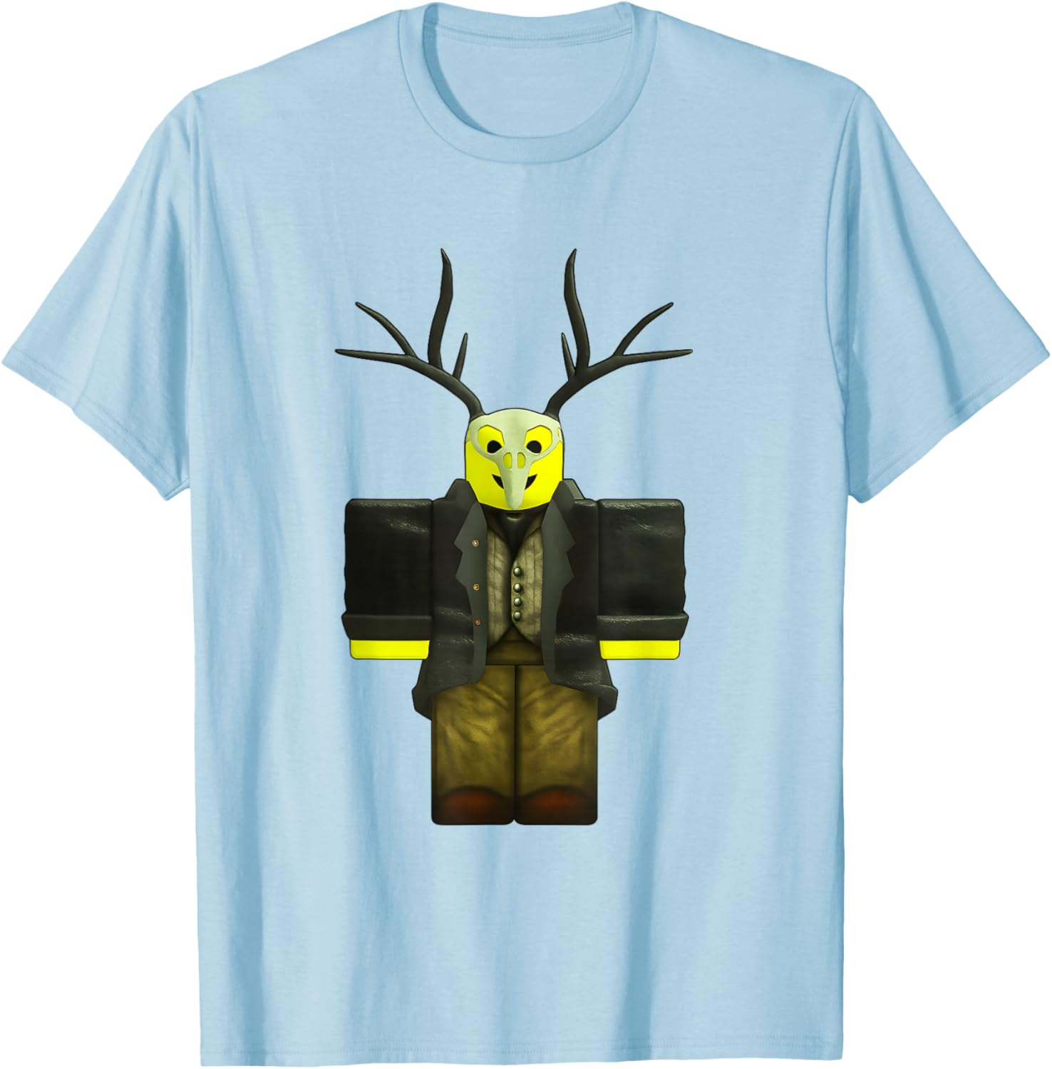 Cultist in The Forest Kids Run 99 Nights Halloween Escape T-Shirt - T-Shirt | Light Blue