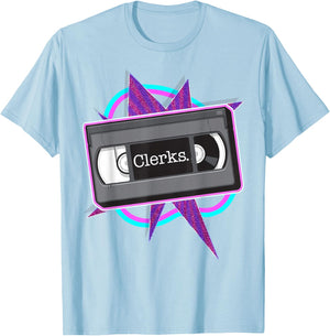Kevin Smith Clerks VHS Tape Meme Icon 1990s Pop Art Vintage T-Shirt - T-Shirt | Light Blue