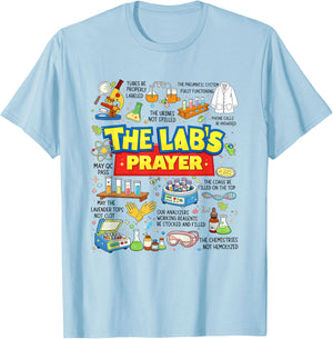 Lab Week 2026 The Lab's Prayer MLS MLT MT Med Lab Science T-Shirt - T-Shirt | Light Blue