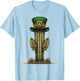 Cactus St. Patricks Day Pattys Day Irish Leprechaun Ireland T-Shirt - T-Shirt | Light Blue