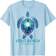 Vero Beach Florida Sea Turtle Beach Lover Ocean Animals T-Shirt - T-Shirt | Light Blue