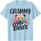 Grammy Bear Floral Graphic for Mothers Day Moments T-Shirt - T-Shirt | Light Blue