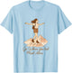 Go Where You Feel Most Alive Woman Hiking Adventure Quote T-Shirt - T-Shirt | Light Blue