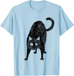 Alert cat T-Shirt - T-Shirt | Light Blue