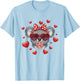 Cute Lollipop Koala Valentines Day Red Heart Funny T-Shirt - T-Shirt | Light Blue