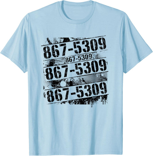 8675-309 Jenny T-Shirt - T-Shirt | Light Blue