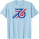 Bicentennial '76 Patriotic Throwback USA T-Shirt - T-Shirt | Light Blue