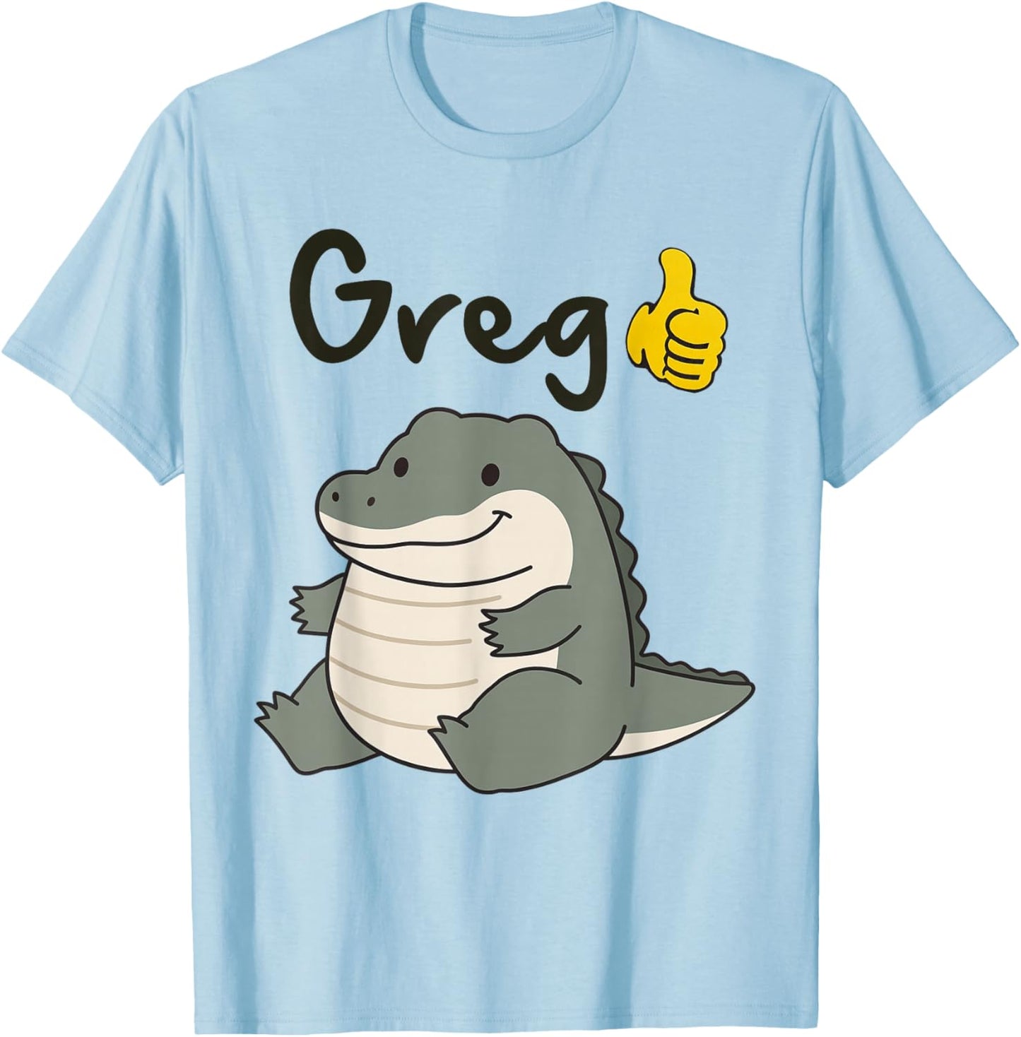 Greg Crocodile Meme Sarcasm Funny Humor Greg Meme Gen Z T-Shirt - T-Shirt | Light Blue