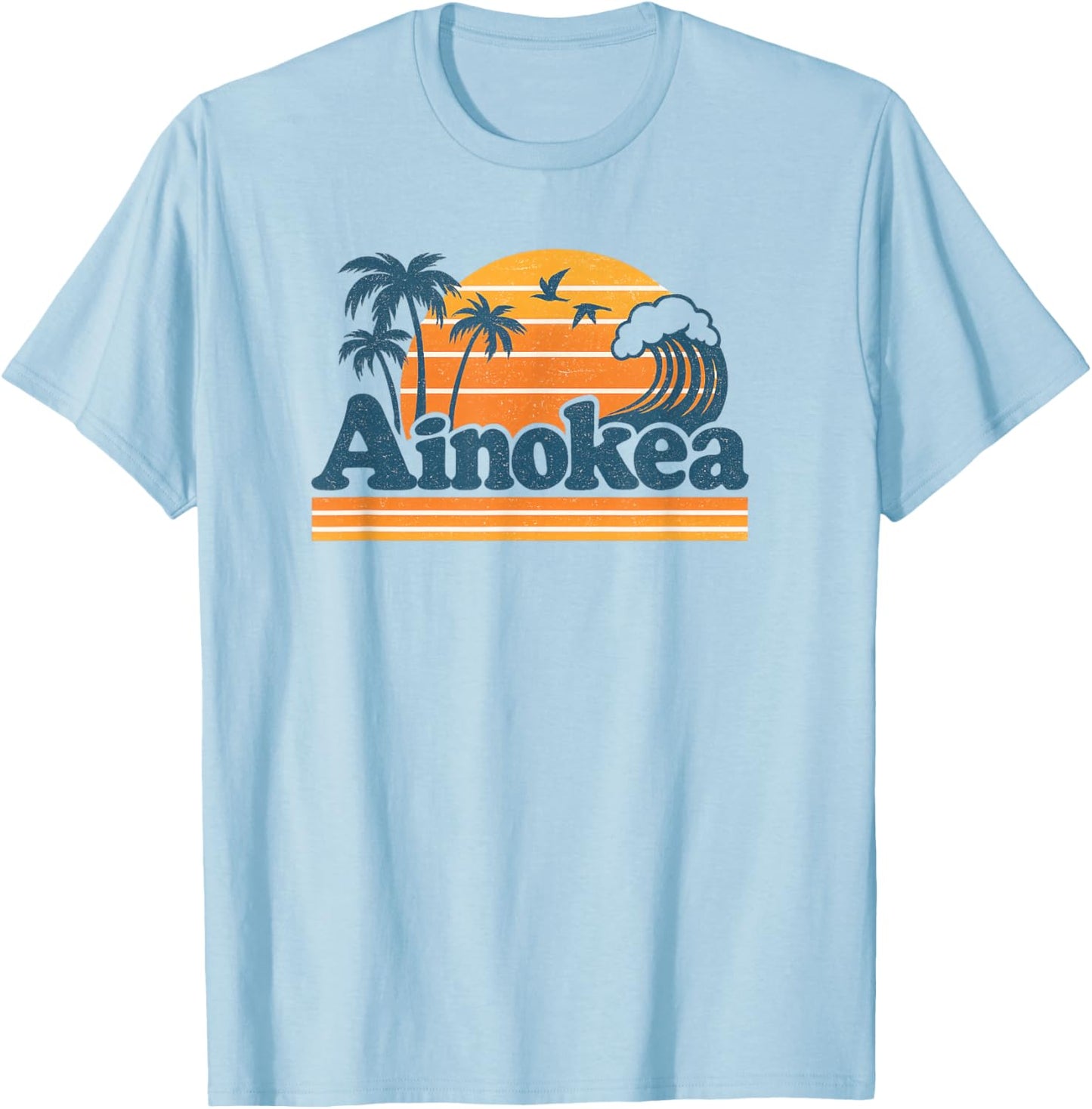 Ainokea Hawaiian T-Shirt - T-Shirt | Light Blue