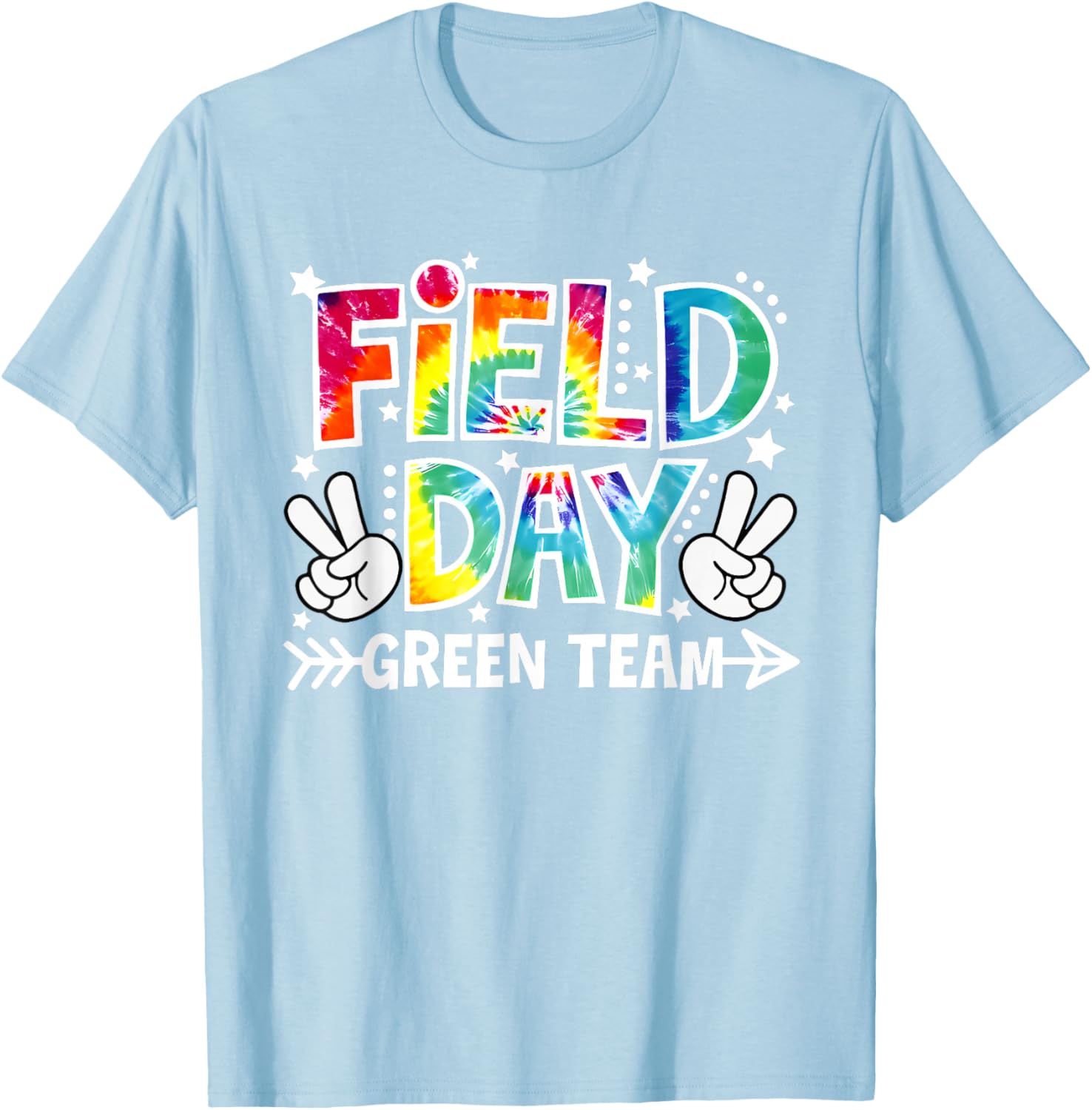Field Day Green Team Funny for Teacher Kids Field Day Games T-Shirt - T-Shirt | Light Blue
