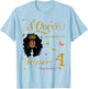 A Queen was Born on February 4 Happy Birthday to Me T-Shirt - T-Shirt | Light Blue