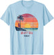 Makena Hawaii Retro Vintage Weathered Souvenir T-Shirt - T-Shirt | Light Blue