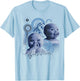 Funny Holding Back A Laugh AI Baby Laughing Meme T-Shirt - T-Shirt | Light Blue
