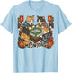 Meowjong Funny Mahjong Love Playing Chinese Game T-Shirt - T-Shirt | Light Blue