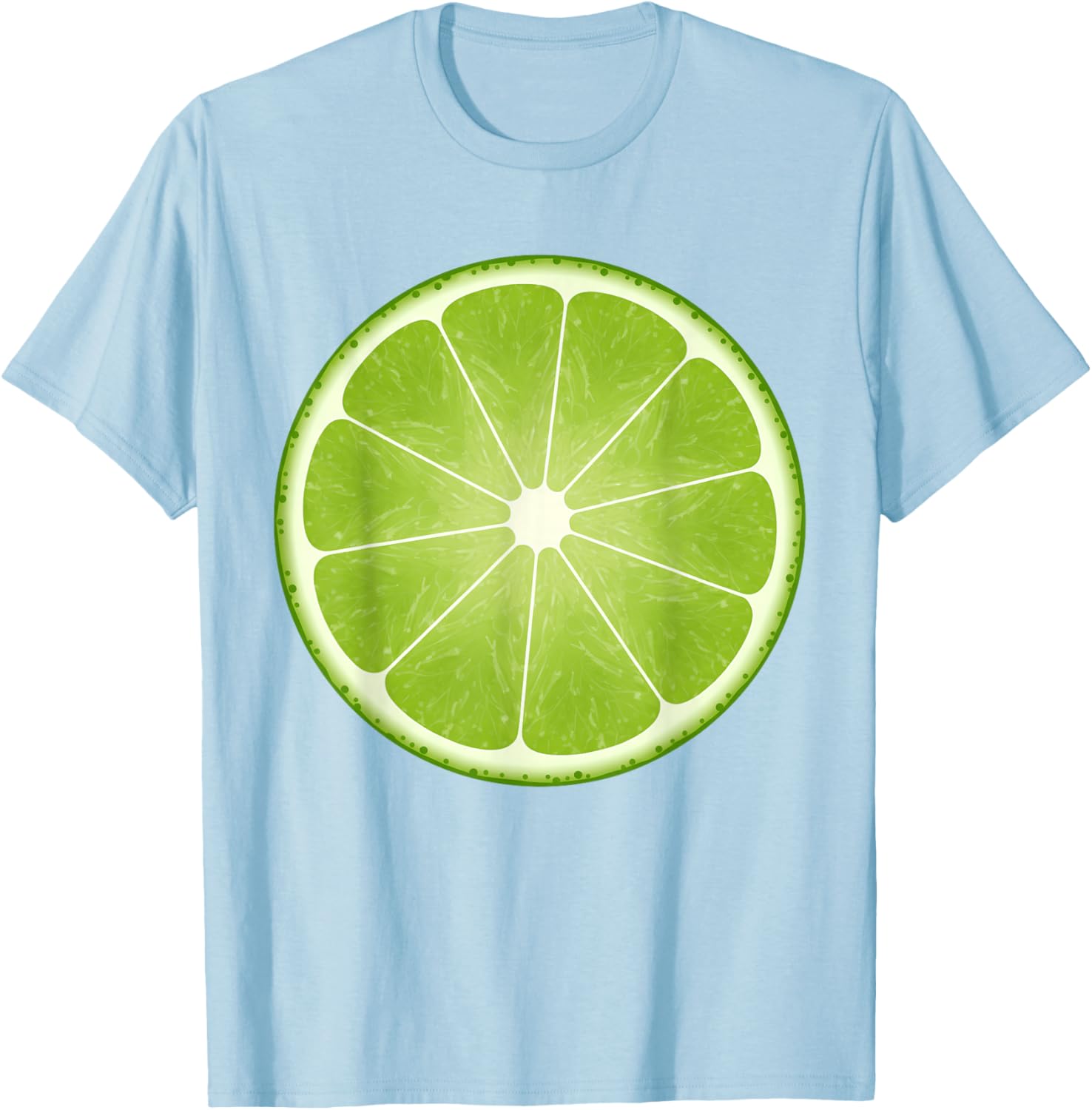 Lime Slice Costume Halloween Fruit Salad Lover T-Shirt - T-Shirt | Light Blue
