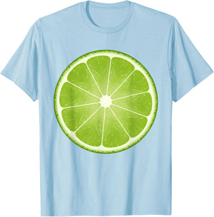 Lime Slice Costume Halloween Fruit Salad Lover T-Shirt - T-Shirt | Light Blue