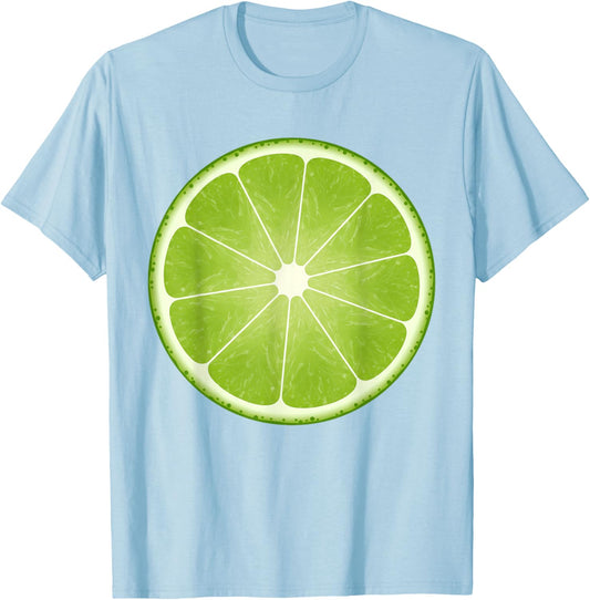 Lime Slice Costume Halloween Fruit Salad Lover T-Shirt - T-Shirt | Light Blue