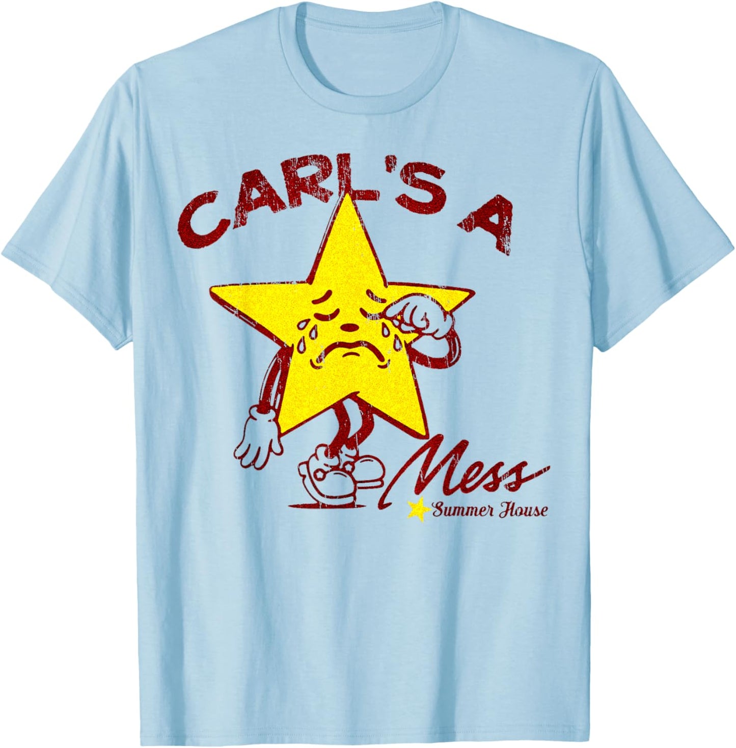 Carl's A Mess Summerhouse T-Shirt - T-Shirt | Light Blue