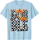 Thanksgiving Gobble Coquette Bow Flaid Color Preppy Turkey T-Shirt - T-Shirt | Light Blue