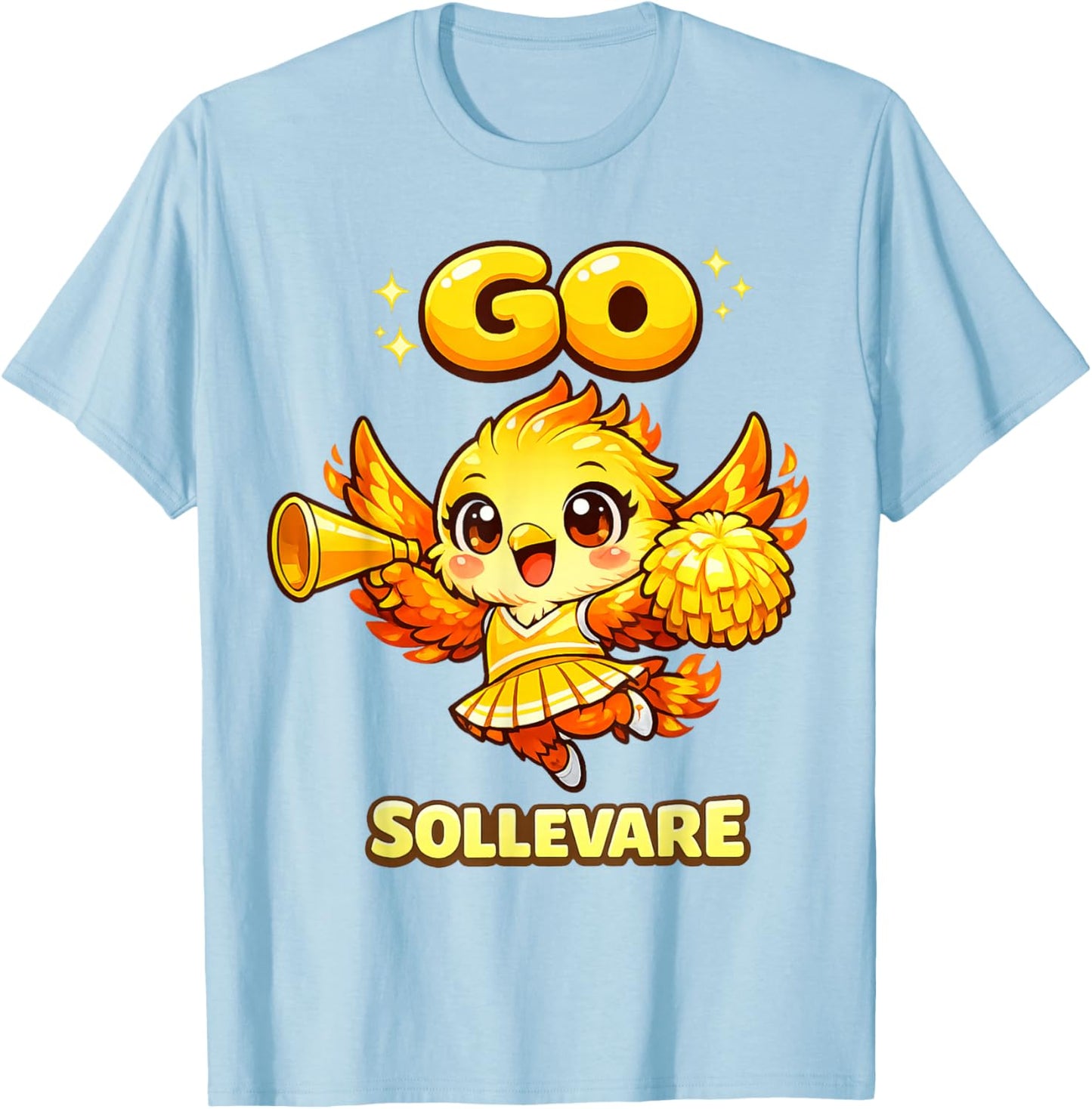 GO SOLLEVARE House of Uplifting, RCA School T-Shirt - T-Shirt | Light Blue