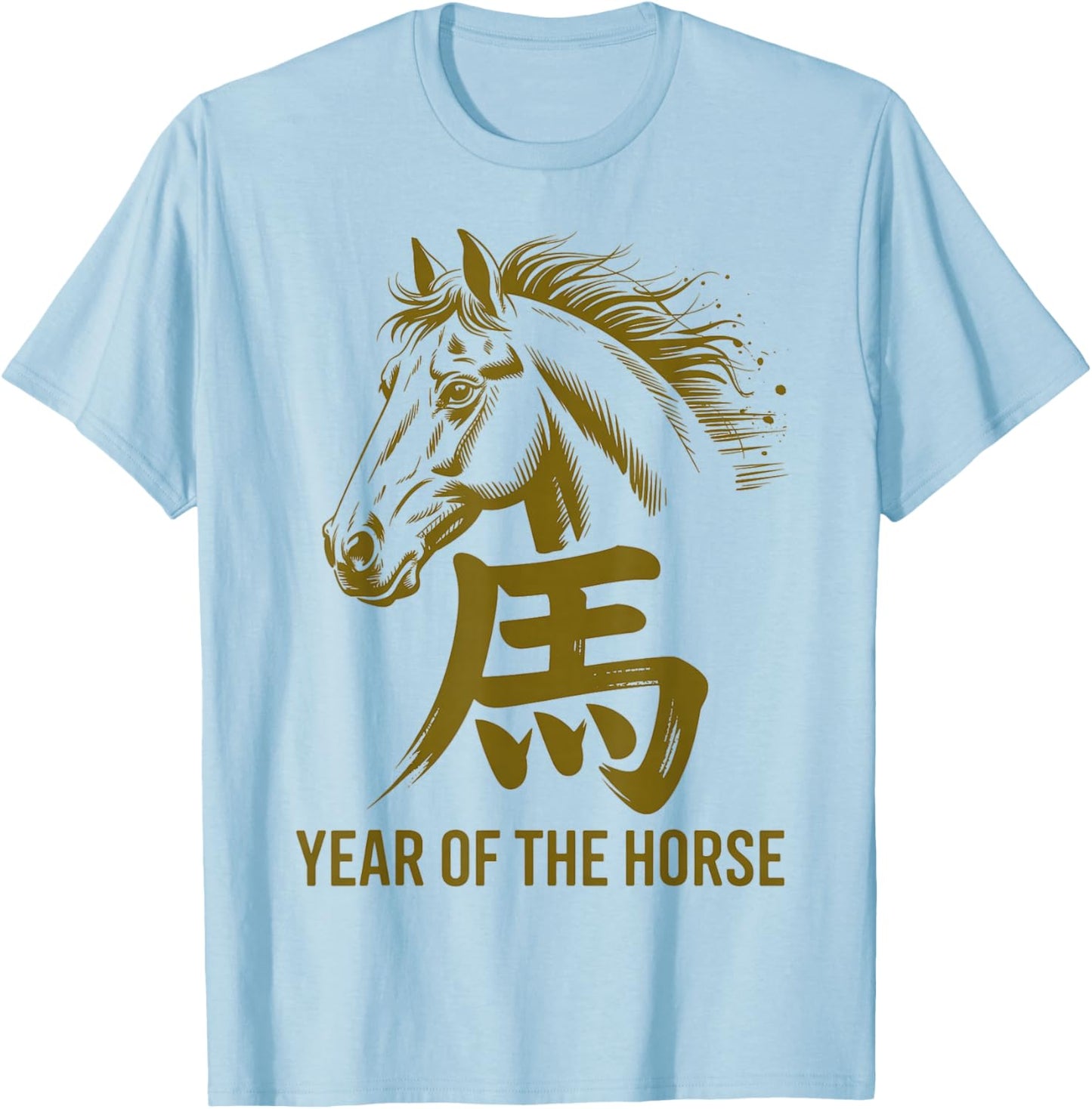 Year of The Horse Chinese Zodiac Year of Horse T-Shirt - T-Shirt | Light Blue