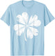 Vintage Retro Irish Shamrock St Patricks Day T-Shirt - T-Shirt | Light Blue