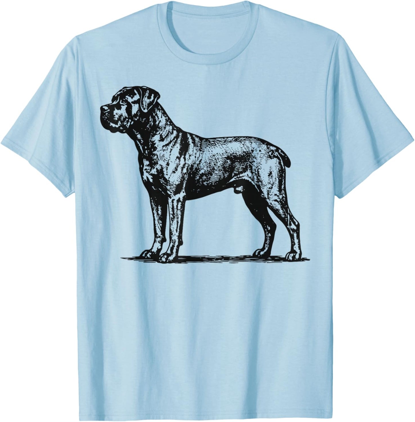 Cane Corso Illustration T-Shirt - T-Shirt | Light Blue