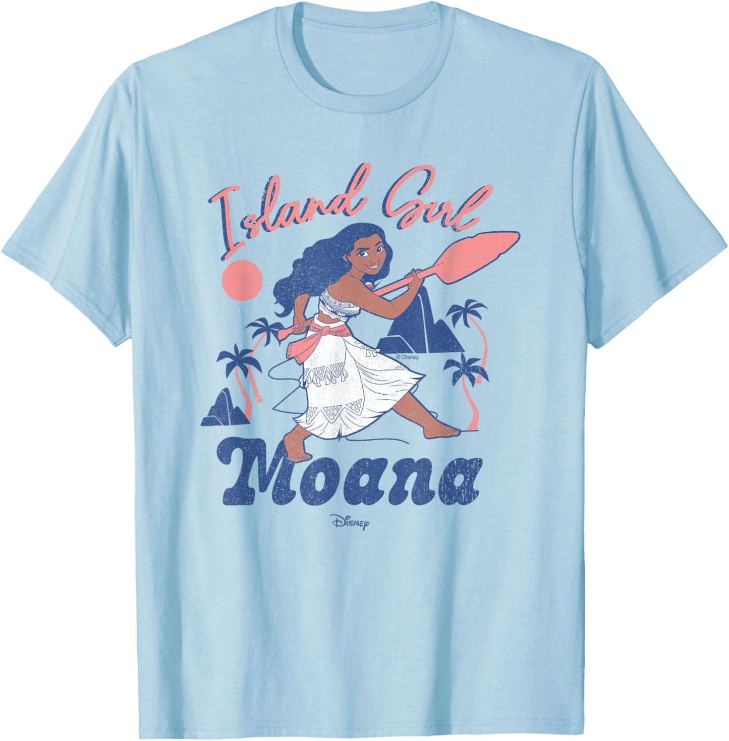 Disney Moana Island Girl T-Shirt - T-Shirt | Light Blue