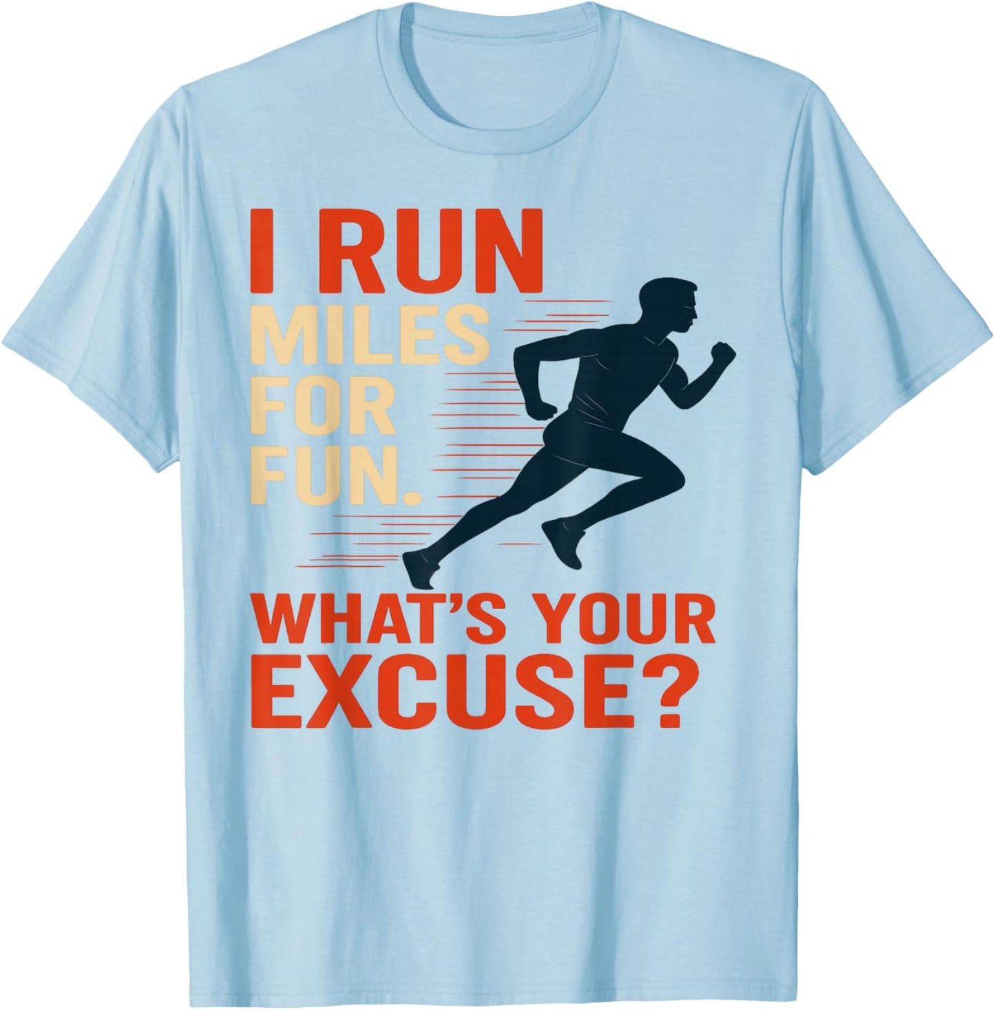Cross Country Runner Athlete Track & Field Football Teen Boy T-Shirt - T-Shirt | Light Blue