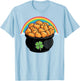 Chicken Nugget Nugget Nug St. Patricks Day Pattys Day Irish T-Shirt - T-Shirt | Light Blue