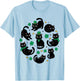 Cute Cats St. Patrick Black Cat Shamrock Kitty Irish T-Shirt - T-Shirt | Light Blue