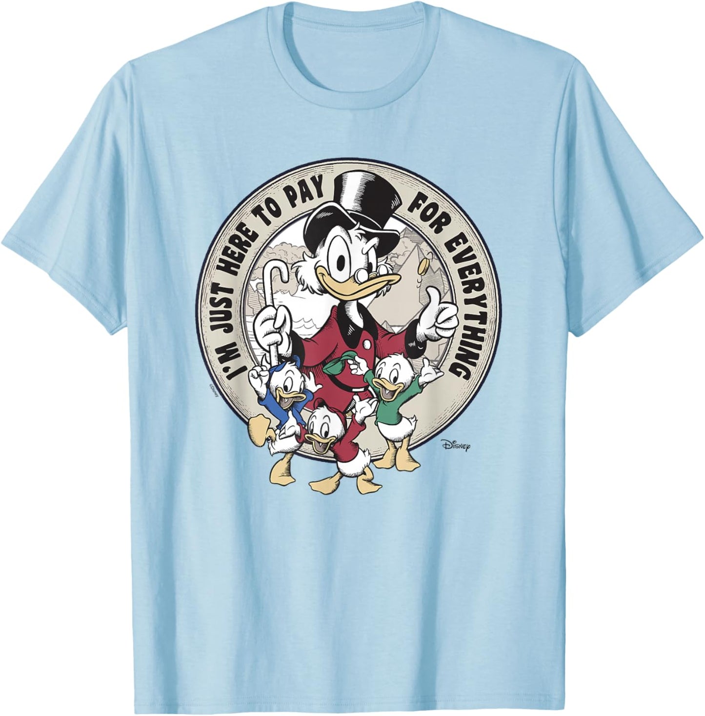 Disney DuckTales Father's Day Vintage T-Shirt - T-Shirt | Light Blue