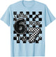 Checkered I was 6 Now I'm 7 Birthday Boy Kids Bday 6-7 Meme T-Shirt - T-Shirt | Light Blue