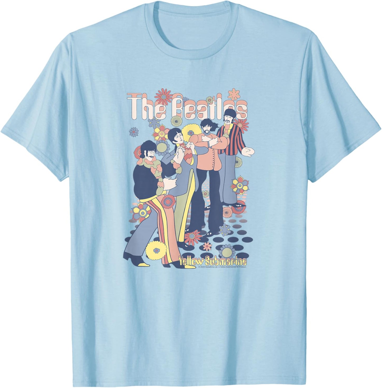 The Beatles - Yellow Submarine T-Shirt - T-Shirt | Light Blue