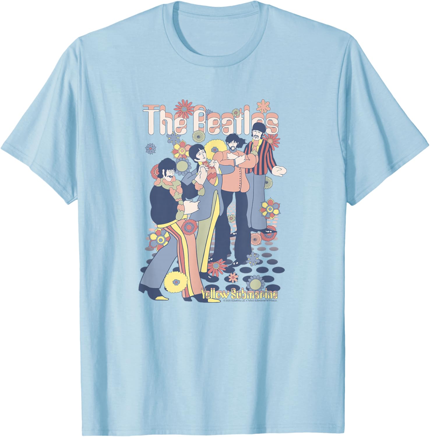 The Beatles - Yellow Submarine T-Shirt - T-Shirt | Light Blue