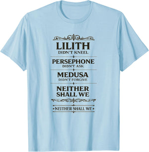 Strong Women Mythology Graphic Greek Empowerment T-Shirt - T-Shirt | Light Blue