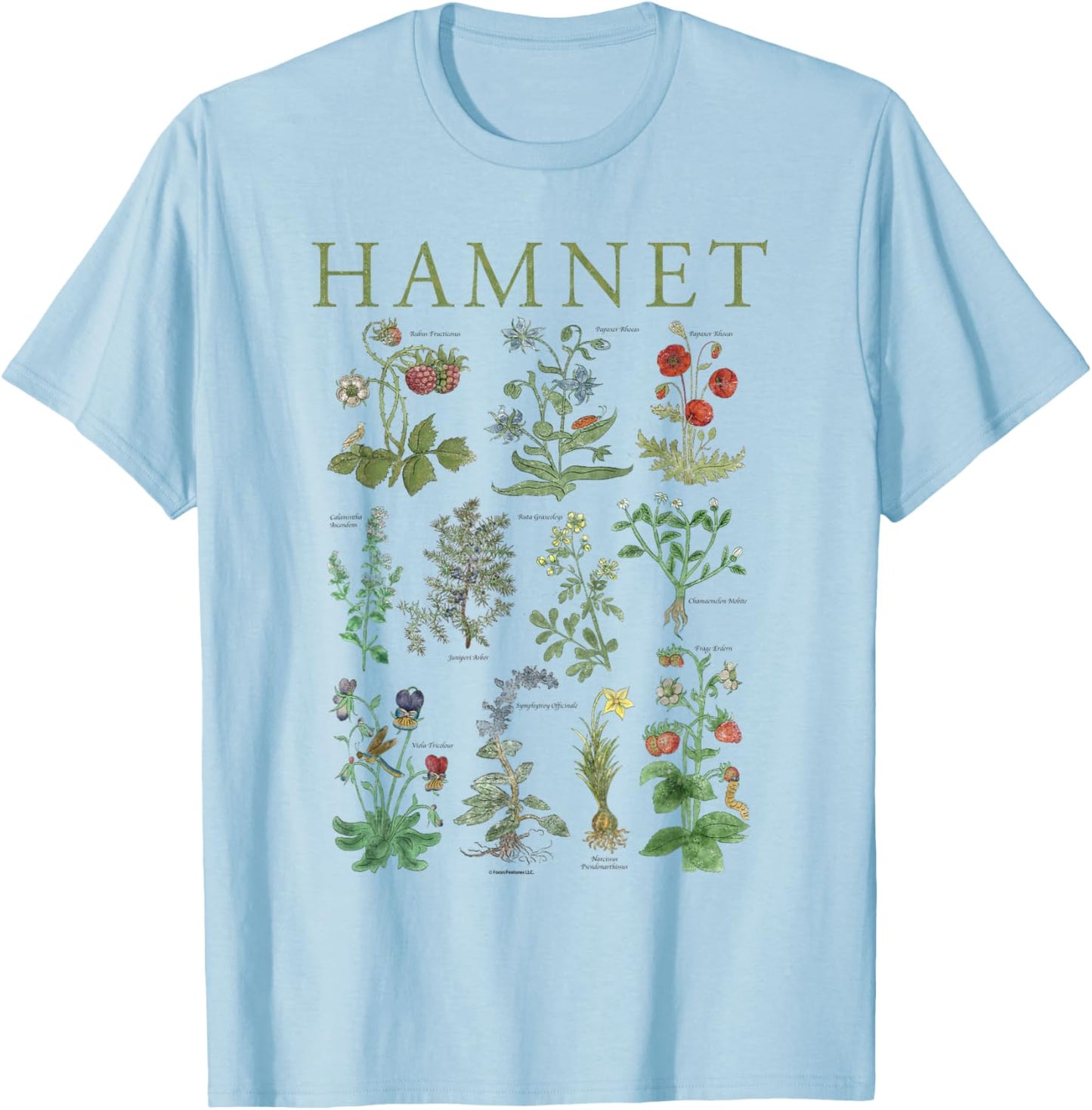 Botanical Illustration T-Shirt - T-Shirt | Light Blue