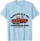 Hanging Out The Passenger Side Funny Santa Christmas T-Shirt - T-Shirt | Light Blue