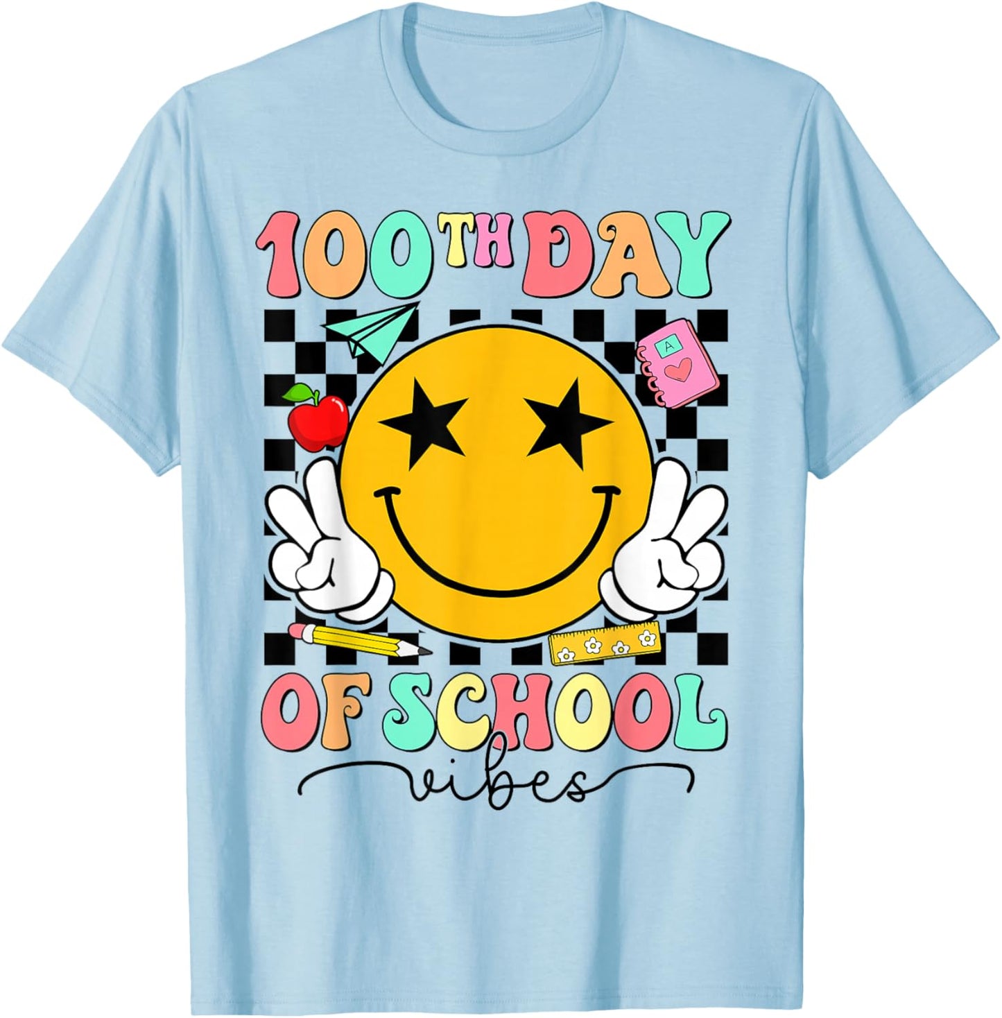 100 Days of School T-Shirt - T-Shirt | Light Blue