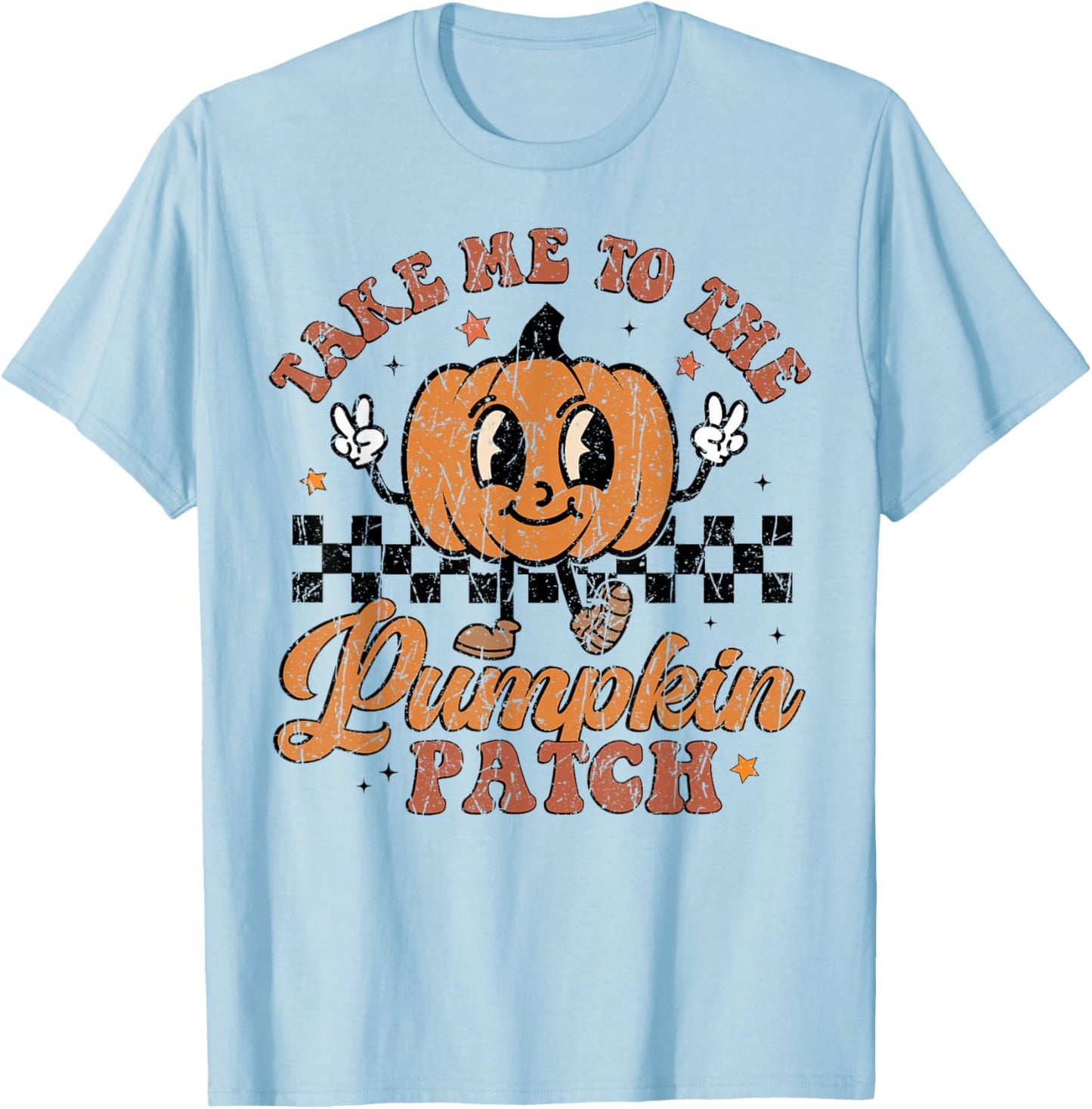 Take Me to The Pumpkin Patch Toddler Fall Pumpkin Picking T-Shirt - T-Shirt | Light Blue