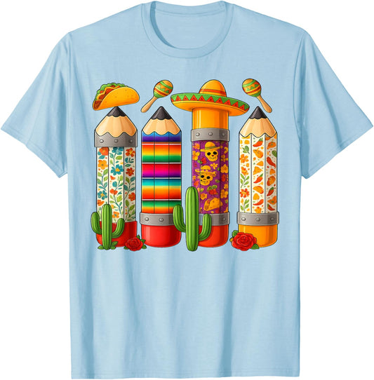 Mexican Party T-Shirt - T-Shirt | Light Blue